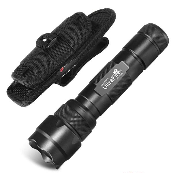 ULTRAFIRE WF-502B Single Mode Flashlight with Hols...