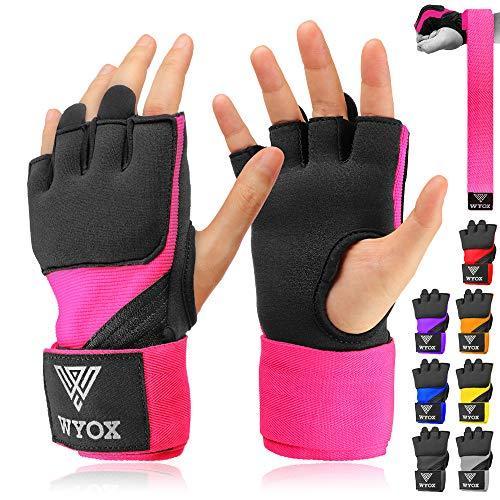 WYOX ジェルボクシングハンドラップ インナーグローブ 男女兼用 クイック80cm ロングリストス...