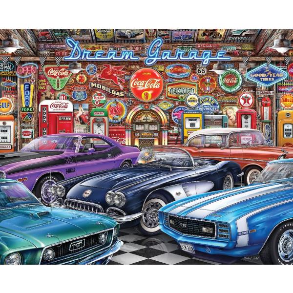 Springbok 1000ピース ジグソーパズル ドリームガレージ - アメリカ製 L サイズ 2...