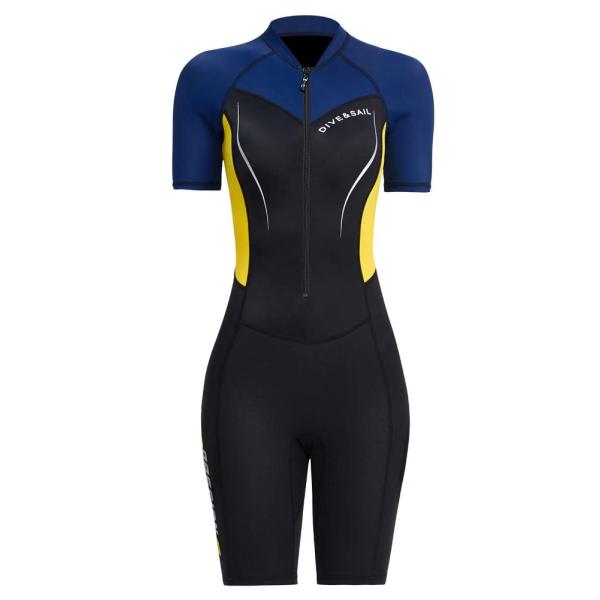 Women Shorty Wetsuits UV Protection Zipper Diving ...