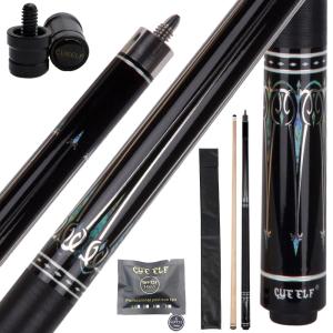 CUEELF Pool Cue Stick 58 inch Hardwood Canadian Maple Professional Billiard