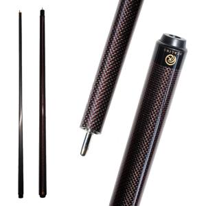 58インチ プロフェッショナル カーボンファイバープールキュー - 1/2構造 3歯クイックリリースコネクター付き - 12.4mm プレミアムレザー
