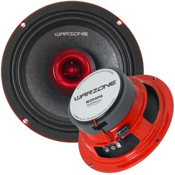 Warzone WZ65PS 6.5-Inch Mid-Range + Driver Speaker...