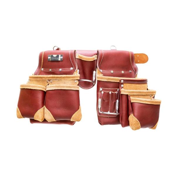 Grain Leather 18 Pockets, Leather Tool Belts for M...