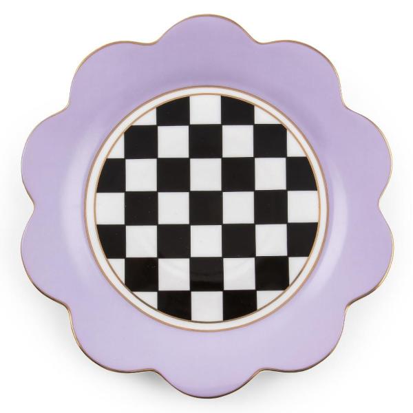 MACKENZIE-CHILDS Butterfly Toile Ceramic Dinner Pl...