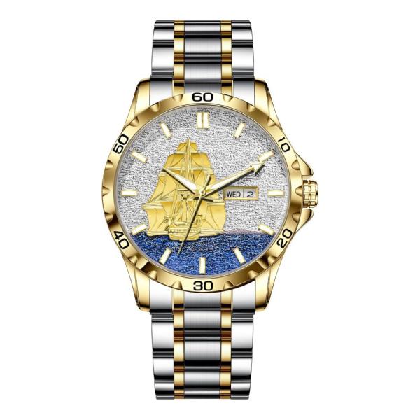 GLENAW Automatic Watch for Men - self-Wind Sailboa...
