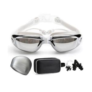 AFPSDLFJDLS Professional Swimming Goggles Anti-Fog UV Adjustable Men Women