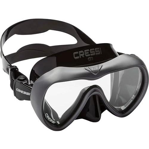 Cressi A1, Black/Graphite, Clear Lens