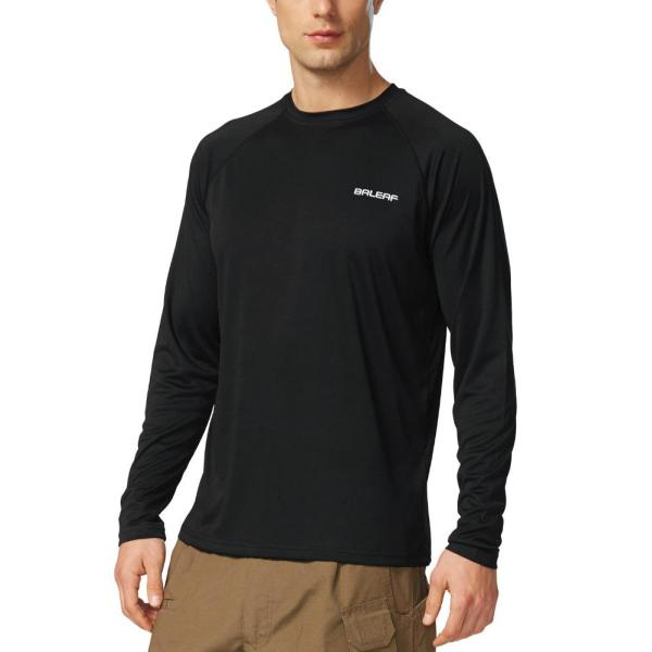 バリーフ (BALEAF) メンズ UPF50+ 日焼け防止シャツ 長袖 Dri Fit SPF T...