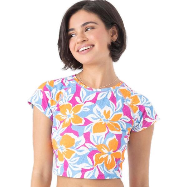 Roxy Women&apos;s Standard Crop Top Rash Guard ? UPF 50...