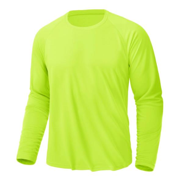 KEFITEVD Rash Guard for Men Long Sleeve Crew Neck ...