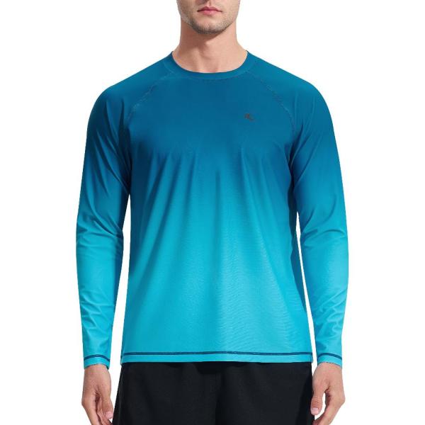 Mens Rash Guard UPF 50+ Swim Shirts UV Sun Protect...