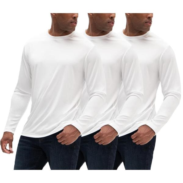 DEVOPS 3 Pack Men's Sun Protection Shirts UV SPF U...