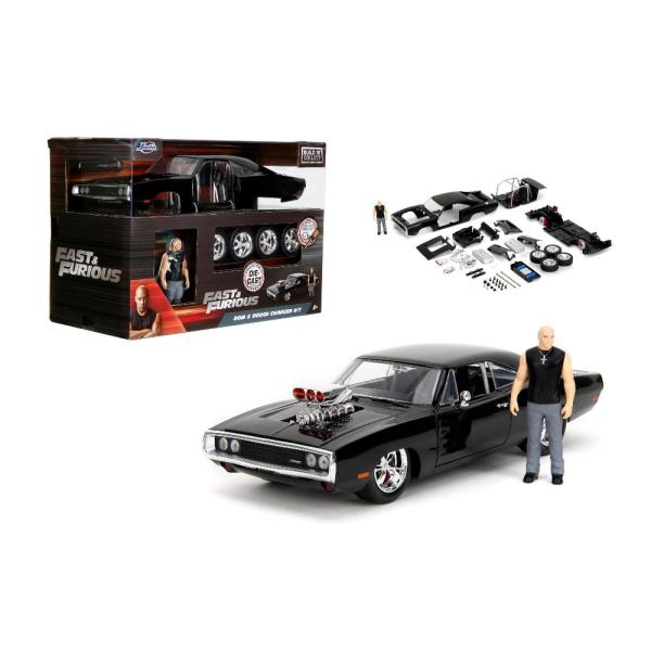 1:24 ワイルドスピードダイキャストカー DOM's Dodge Charger R/T w/DO...