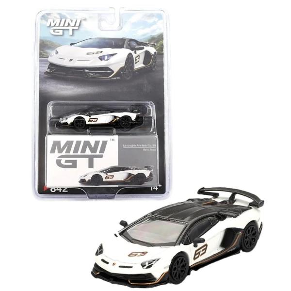 【並行輸入品】ミニGT 1:64ランボルギーニ・アヴェンタドールSVJ 63 Bianco Asop...