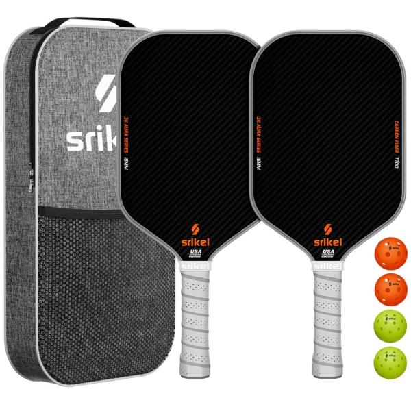【並行輸入品】Srikel ピックルボールパドル 2個セット ? USAPA承認 T700 生カーボ...