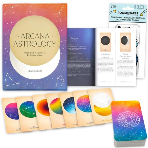 【並行輸入品】クレア・グッドチャイルド 占星術のアルカナ オラクルカードギフトセット - 45枚のカ...
