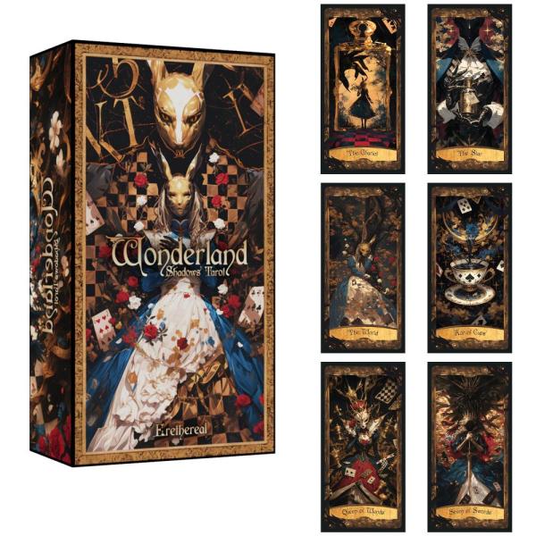 【並行輸入品】ERETHEREAL Wonderland Shadows タロットデッキ | 不思議...