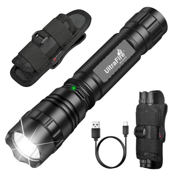 【並行輸入品】ULTRAFIRE Tactical Flashlight with Holster ...
