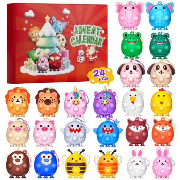 【並行輸入品】Advent Calendar 2025 3D Pop Animal Fidget T...