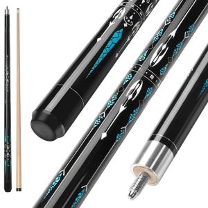 【並行輸入品】Winucue プールキューセット 5.6インチ ビリヤードキュースティック カナディアンメープルウッド プールキュースティック 18