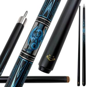 【並行輸入品】YEUEK CueMall カーボンファイバープールキュースティック ラップレス 12.2mm 19オンス 低偏向ビリヤードキュースティ