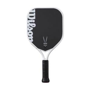 【並行輸入品】Wilson Vesper Control 17 ピックルボールパドル - ブラック/ホワイトグリップサイズ 1-4 1/8インチ