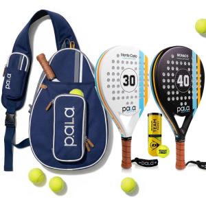 【並行輸入品】P.alaパデルラケット2個セットモンテカルロ1個モナコミント1個ネイビーブルーパデルバッグ1個