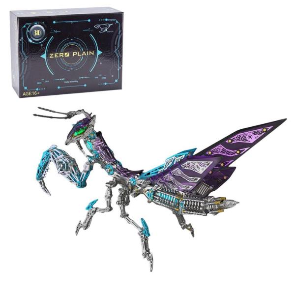 【並行輸入品】StrucToys 3Dメタルパズル 大人用 メカニカルパープルカマキリモデル 100...