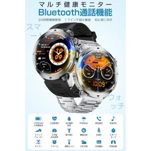 スマートウォッチ メンズ Bluetooth通...の詳細画像1