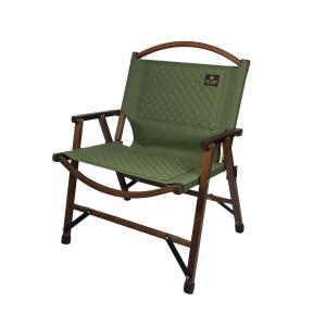 OWL CAMP（アウルキャンプ）【WOL-WG】 Wide Version Juhe Chair Oak Walnut　- Army green -｜ただの山岳用品店