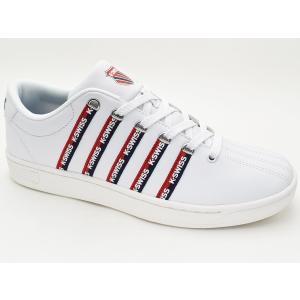 ケースイス コート プロ 2 コンフォート S テープ K-SWISS COURT PROII CMF S TAPE ホワイト/ネイビー/レッド メンズ スニーカー 36101340 激安 セール