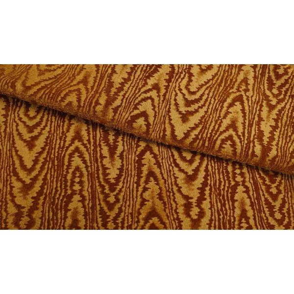 プレミアムモケット　モアレ　ゴールドベージュ 137cm巾　【商品番号：MA0337-GOBE-】