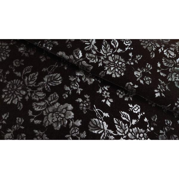 プレミアムモケット　ロゼ　ブラック 137cm巾　【商品番号：MA0338-BK-】