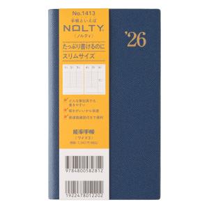 NOLTY 2026年1月始まり 能率手帳ワイド3(ネイビーブルー) 1413