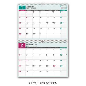 NOLTY 2024年1月始まり カレンダー壁掛け2 C102｜tag-online