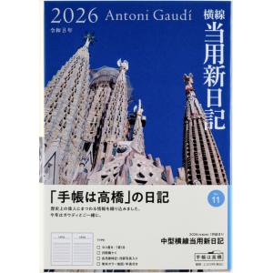 高橋書店 2026年1月始まり 中型横線当用新日記 No.11