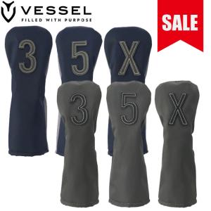 VESSEL ベゼル ヘッドカバー (HC31119) VESSEL Nylon Head Cover 高品質ナイロンと天然皮革 フェアウェイ用 ヘッドカバー 【VESSEL 正規販売店】｜tag2011ailife