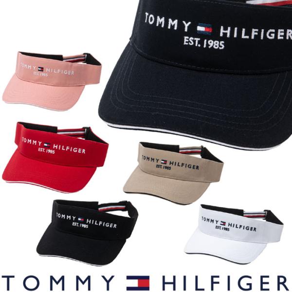 トミーヒルフィガー ゴルフ サンバイザー (THMB3F52)  バイザーTHロゴ キャップ 帽子 ...