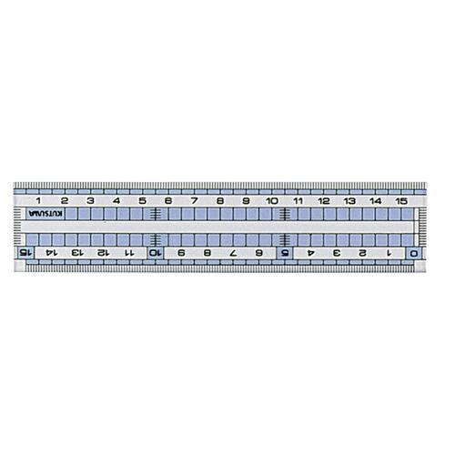 HS160C　クツワ コモグラス 直線定規 15cm 1本 クツワ 4901478001512（48...