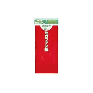 トーヨー 単色カラーセロファン紙 あか 110801 トーヨー 4902031315381
