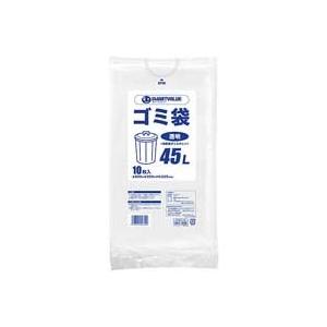 プラス ゴミ袋 LDD 透明 45L N208J-45  N208J-45