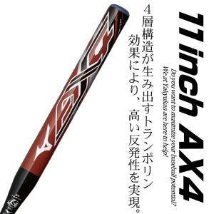 ソフトボールバット 11インチ AX4 ジュニ...の詳細画像1