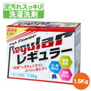 レギュラー 洗剤 1.5kg アルク有限会社 洗濯洗剤 レギュラー 泥汚れ専用 ユニフォーム 洗濯 送料無料 ガンコ 汚れ 泥汚れ洗剤 ALK15｜tai-spo