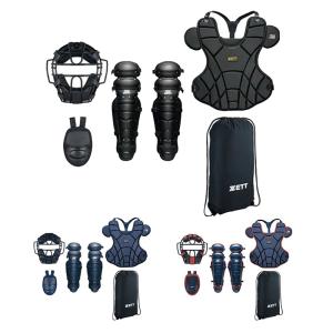 ASICS（アシックス） 軟式用キャッチャー防具3点セット カラー