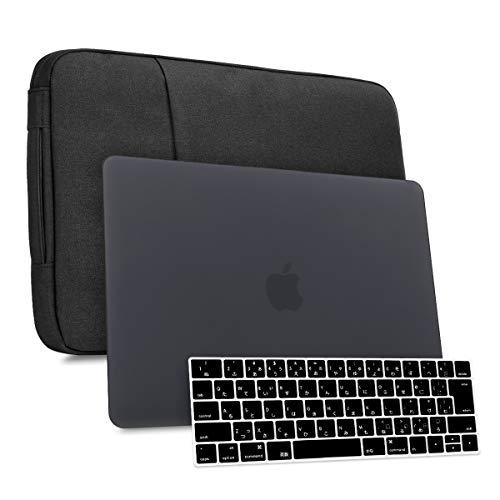 CISOO MacBook Pro 15インチ ケース つや消し ブラック おしゃれ カバー 日本語...