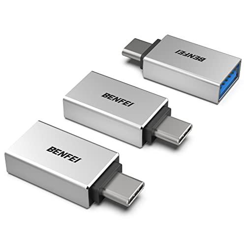 USB C-USB 3.0 Aアダプター,BENFEI 3個USB C オス -USB A メス ア...