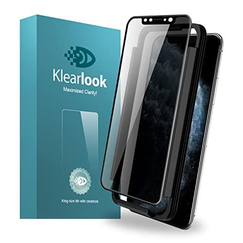 Klearlook Phone 11 Pro ガラスフィルム 360°覗き見防止 上下左右360度プ...