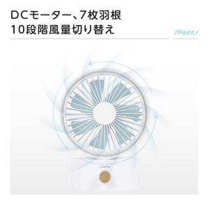 扇風機 卓上 DC 小型 卓上扇風機 静音 u...の詳細画像3