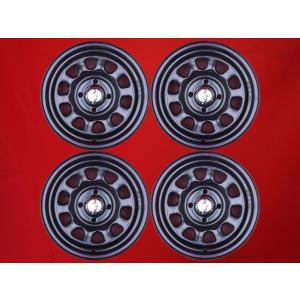 (RED&BLUEライン有) スチール TTD ☆ スチールホイール ホイール + 4穴 PCD100 6J-14 4本 パーツ